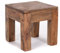DESIGN DELIGHTS RUSTIKALER COUCHTISCH Square 30 | Recyclingholz, massiv, 30x30x30cm (HxBxT) | Beistelltisch