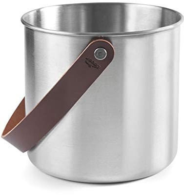 LACOR 65618 65618-Refrigeratore Inox 18 cm, Acciaio 18/10, 4'0 L Moon Inox