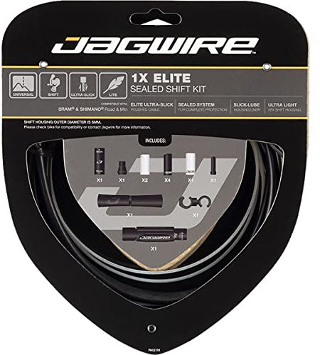 Jagwire 1 x Elite Sealed Shift Kettenschlauch-Set für Erwachsene, Unisex, Schwarz, Einheitsgröße