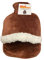 Things2KeepUWarm Heated Foot Warmer Hot Water Bottle Brown - Unisex Foot Muff for Cold Feet, Arthritis and Reynauds Pain Relief