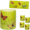 alles-meine.de GmbH 10 Stück - kleine Tischlichter Motiv frei wählbar Schmetterlinge & Blumenranken 10 cm - Licht - für Teelichter/Batterie LED Lichter & Kerzen - Windlic..