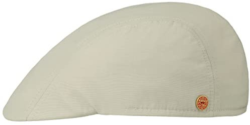 Mayser Prince Coolmax Sunblocker Flatcap Schirmmütze Schiebermütze Sonnencap Herren - Made in The EU mit Schirm, Futter Winter Herbst Frühjahr Sommer Frühling-Sommer Herbst-Winter - 58 cm Hellbeige