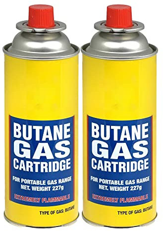 ZOPPER - Camping Gas, Gas Bottles for Camping Stove, BBQ, Heaters, Blowtorch, BBQ, Gas Weed Burner| 227g | Pack of 2