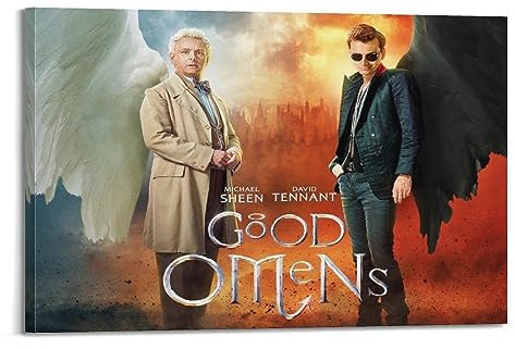 VZRSQZK Poster der TV-Serie Good Omens Poster, dekoratives Gemälde, Leinwand-Wandposter und Kunstdruck, modernes Familienschlafzimmer-Dekor-Poster, 30 x 45 cm