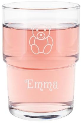 Verre de Table personnalisé gravé – Verre à Eau avec Gravure Texte – Idée Cadeau pour la Table au Quotidien - Cadeaux Enfants personnalisés