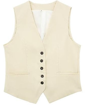 Veste unie décontractée en lin mélangé pour femme Veste doublée légère, rose gold, L