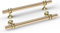 goldenwarm 10 Pack Gold Kitchen Handles - 128mm Hole Centers, Aluminum Alloy, Gold Cupboard & Door Handles