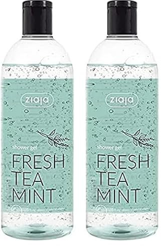 Ziaja Gel de Ducha de Té con Menta Fresca, 500 Mililitros (Paquete de 2)