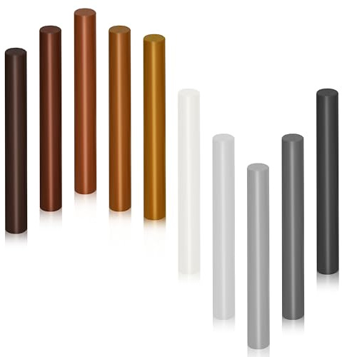 Pronese 11CM Wax Filler Sticks with Scraper for Wood Repair Kit, Furniture Repair Kit, Wood Filler Sticks, Wood Scratch Repair, Laminate Floor Repair Kit (10 Pcs)