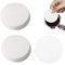 200 Pcs Coffee Filter Papers,Round Coffee Filter Paper,Temperature Resistant and Water Permeable,Micro Paper Replacement for Espresso Machines (White)