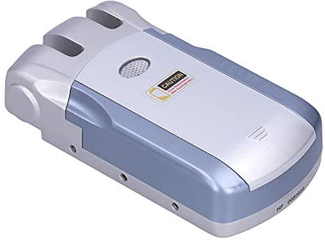 WAFU Wireless Lock Lock Touch & Remote Uplock con 4 Controles, Shell de Aleación de Zinc, Entrada Inteligente sin Llave para Seguridad para el Hogar y la Oficina, Azul/plata