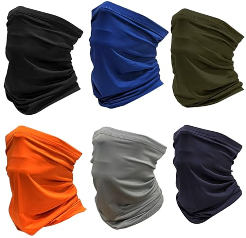 Golopatop Multifunktionstuch Schlauchschal Halsgamasche Eisseide Multifunktionale Schlauchtuch Tube Schal Elastische Halswärmer Atmungsaktive UV-Beständigkeit Bandana für Herren Damen