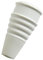 Merriway BH05988 Small White Rubber Kitchen Splash Preventor Tap Swirl For 1/2-inch Tap
