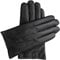 Downholme Touchscreen-Lederhandschuhe mit Innenfutter aus Kaschmir für Herren (Schwarz, XL)