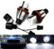2x Anillo Angel Eye Halo LED Blanco Faro Luz de día Bombilla para E39 E60 E61 E87 E53 E63 E65