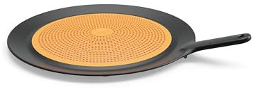 Fiskars Spritzschutz, Ø 30 cm, Kunststoff/Silikon, Functional Form, Schwarz/Orange, 1027305