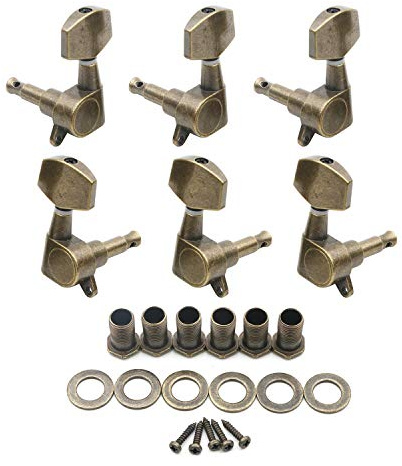 Unxuey Stimmwirbel für Akustikgitarre, 3R3L, Mechaniken Stimmwirbel, Gitarre Tuning Pegs für Akustische Gitarre E-gitarre