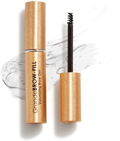 Grande Cosmetics GrandeBROW-FILL Augenbrauen Gel für mehr Volumnen - Fasern & Peptide, Wasserfest - Natürlicher Farbton, Flexibler Halt - Klar