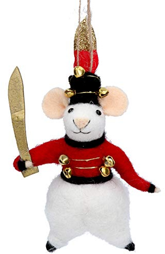 Woll-Dekoration zum Aufhängen – Maus-Soldat