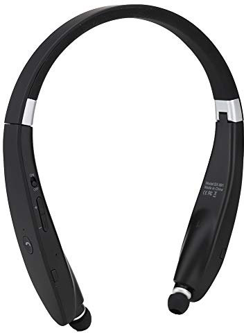 Neck-Mounted Bluetooth Headset, SX-991 Foldable Telescopic Wireless Bluetooth Headset, CVC Broadband Noise Reduction. 300 Hours Long Standby Time, Voice Dialing.(Black)