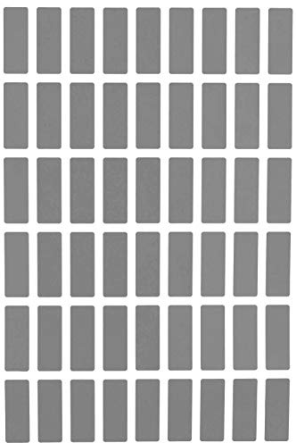Sticker Label Sheet 25mm x 10mm Grey Pricing Tag Rectangular Labels (1in x 3/8in) - 810 Pack by Royal Green