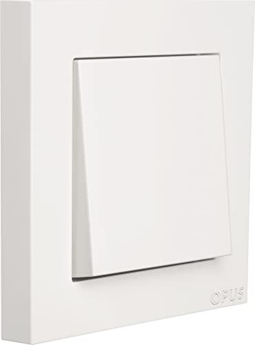 OPUS® 55 Kubus Abdeckrahmen Ausführung 1-fach, Farbe alu-silber-seidenglanz