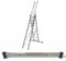 BTF | Base Estabilizadora Escaleras Industriales 110 cm de Largo, Perfil 65x25 mm | Distancia Entre Agujeros 435 ± 5 mm | 1, 2 o 3 tramos por Encima de los 3,0 Metros de Alto. BTF-BEST110