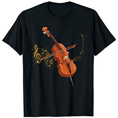 Notenschlüssel Orchester Geschenk Cello T-Shirt
