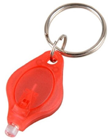 ATST Mini UV Black Light Key Ring Flashlight Torch - Bright UV Light – Attaches to Key Chain (Red)