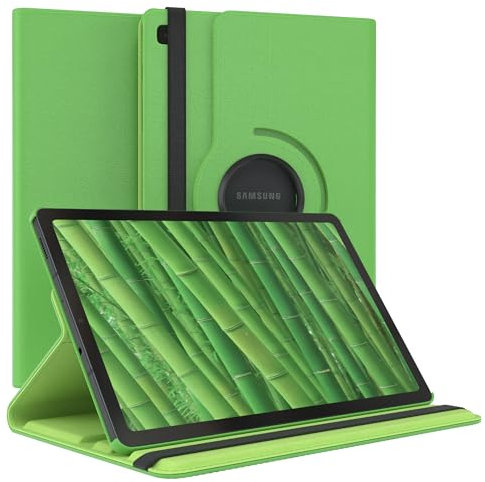EAZY CASE - Étui pour Tablette Samsung Galaxy Tab S6 Lite Housse de Protection Smart Cover Support Rotatif Pochette Pliante 360° pivotante avec Fonction Stand Cuir synthétique Vert