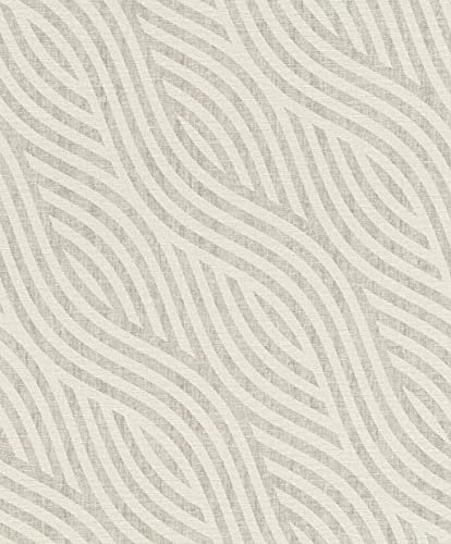 Rasch Tapeten Vliestapete (Grafisch) Grau beige 10,05 m x 0,53 m Kalahari 704525