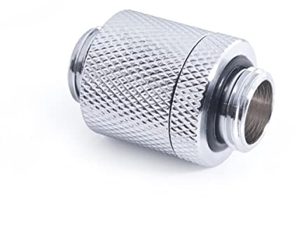 Alphacool 17585 ES D-Plug 20mm G1/4 AG auf G1/4 AG - Chrome Anschluss Wasserkühlung