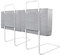 YUENFONG Bettgitter Bettschutzgitter 60cm Rausfallschutz für Kinder Höhenverstellbar Kinderbettgitter für Bett, 5-Loch Verstellbare Seitenschutz, 2 Stück, Leinen Grau