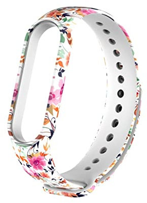 Armband Kompatible mit Xiaomi Mi Band 7 Armband - Uhrenarmband Bunt Silikon Ersatzbänder Wasserdicht Sport Verstellbare Ersatzbänder für Mi Band 7 (H)