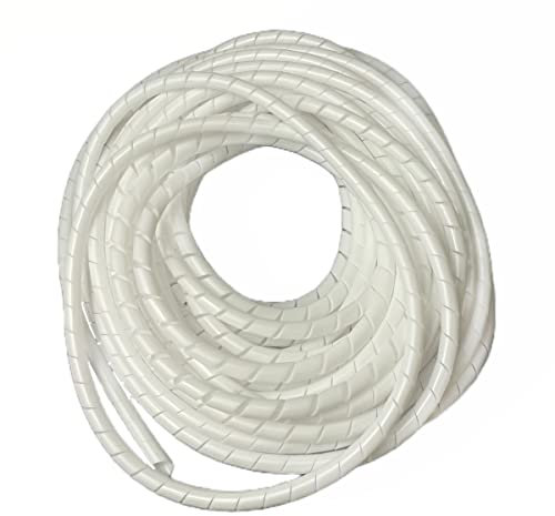 On1shelf® Cable Tidy Spiral Wrap, White- 6mm (10m)