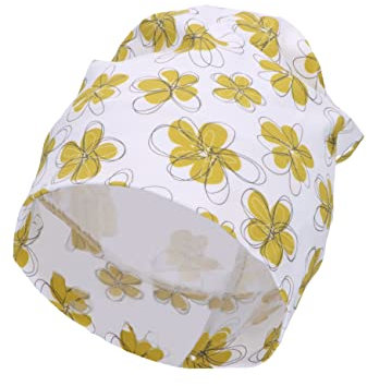 Sterntaler Baby Mädchen Slouch-Beanie Blumen - Kinderbeanie aus Jersey Baumwolle Mit Print - Weiß, 55