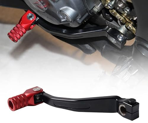 De aluminio de la motocicleta plegable trasero palancas de cambio pedal cambio pie varilla de cambio para Honda CRF300L CRF300 Rally CRF 300 L 250L 250M CRF250L TRANSALP 600 XL600V XL650V-rojo