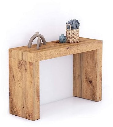 MOBILI FIVER, Consola de Entrada Evolution 120x40, Madera Rustica, Aglomerado y Melamina, Consola recibidor, Made In Italy