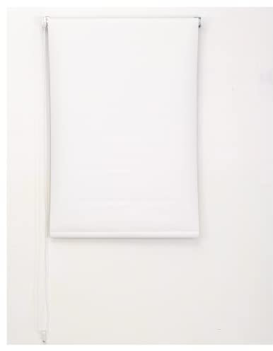 Home In Style 4U Thermal Insulated 100% Blackout Fabric Roller Blinds Plain Coloured UV-resistant Child Safe Easy Fit Trimmable Window Blind Darkening Shades Fittings Includedd(Cream,90cmx165)