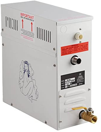 4,5-kW-Dampfgenerator-Dampfdusche-Generator-Kit mit LED-Anzeige für Bad, Sauna, SPA, Aromatherapie, Dampfkopf, Selbstentleerendes System, 380‑415 V