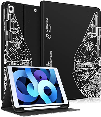 Uppuppy Schutzhülle für iPad 9./8./7. Gen. 10,2 Zoll, niedliches Folio Smart Cover mit Stifthalter, cooles Design, für Herren und Teenager, einzigartige Hülle für iPad 7/8/9 Gen A2602 A2270 A2197