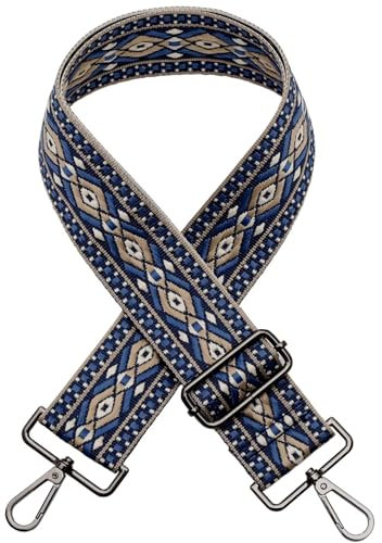 Verstellbar Schulterriemen 5CM Schultergurt Damen & Herren Breit Taschengurt für Handtaschen Riemen A-Blau