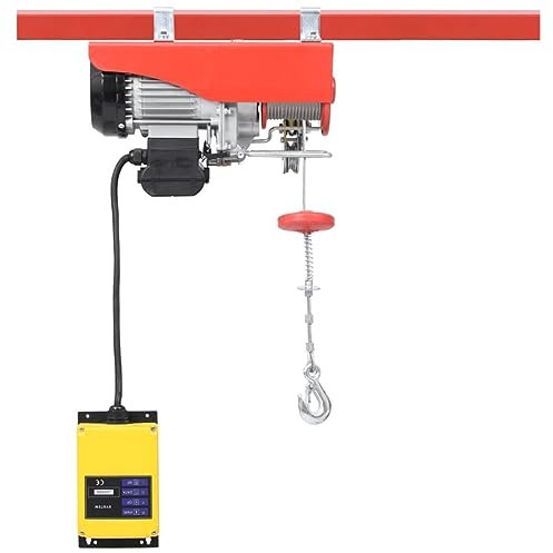 vidaXL Paranco Elettrico con Telecomando Senza Fili 1000 W 300/600 kg