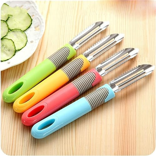 König Design Set di 3 pelapatate – Lama in acciaio inox extra affilata – Pelapatate – Pelapatate per verdure, frutta – Pelapatate universale – Pelapatate