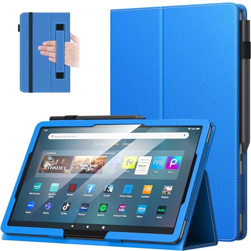 MoKo Case for Amazon Fire Max 11 Tablet (13th Generation, 2023 Release) 11 - Slim Folding Stand Cover Case for Kindle Fire 11 Tablet with Auto Wake/Sleep, Blue