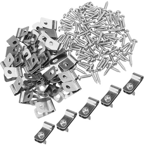 Happyyami Clip 200 Sätze Drahtzaunklammern Klammern Für Haustierkäfige Befestigungsclips Für Haustierkäfige Zaunklammern Für Haustierkäfig Metall Rostfreier Stahl Edelstahldraht Zaunklemme