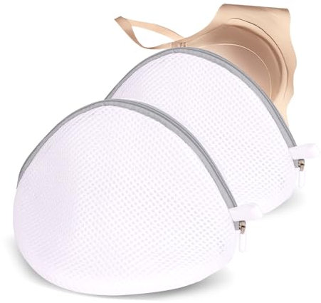 Iridsmole 2pcs Bra Bags for Washing Machine, Reusable Bra Laundry Bag, Bra Washing Machine Bag, Mesh Wash Bags for Bras, Bra Washing Machine Wash Bags, Protective Washing Bag for Bra, Underwear