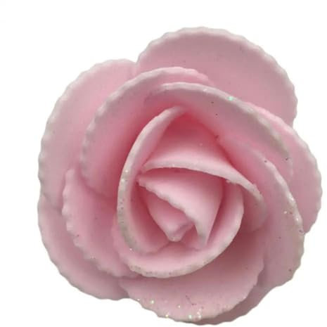 ZFISH Simulazione PE Schiuma Fondo piatto Fiori di rosa giganti Parete Sfondo di matrimonio Festa fai da te Decorazione floreale finta Casa Teste di rose finte-Rosa chiaro