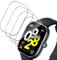 Haofun 4 Pièces Protection Écran pour Xiaomi Redmi Watch 4 Protecteur D'écran, sans Bulles, Anti-Rayures, HD Verre Trempé Couverture Complète Protection D'écran