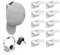 10 Stück cap halterung wand,cap halter,basecap halterung wand,cap aufhänger,cap holder,huthalter wand,weiß